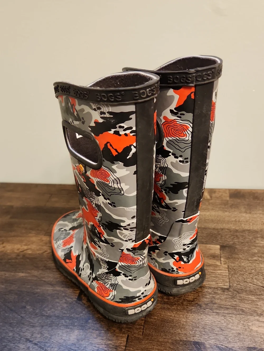 Bogs Kids Topo Camo Rain Boots